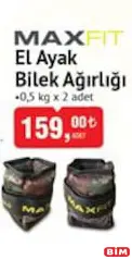 MAXFİT EL AYAK BİLEK AĞIRLIĞI 0,5 KG X 2 ADET MAXFİT EL AYAK BİLEK AĞIRLIĞI 0,5 KG X 2 ADET